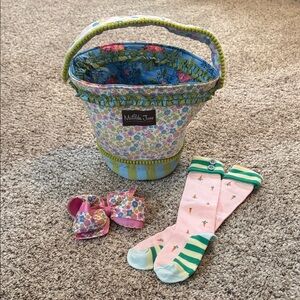 Matilda Jane Reversible Easter Basket, Hairbow and Socks
